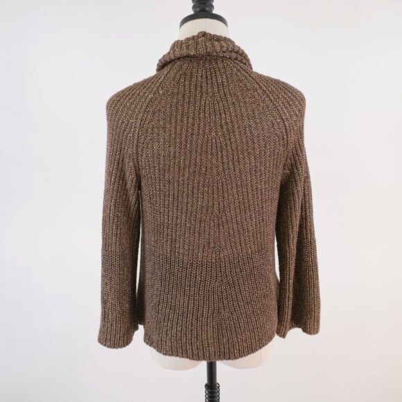 INC International Concepts XL Brown Acrylic Nylon Knit Cardigan Sweater - Picture 5 of 7